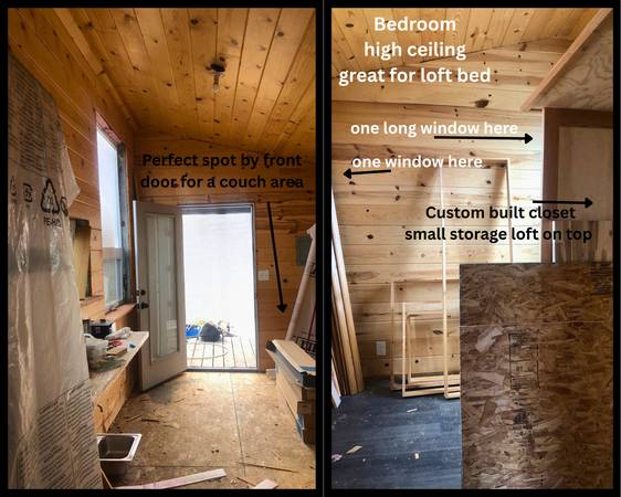 $46,000 8ft 8"wide, 52ft long, tall ceiling, custom built tiny house, must see (The Dalles)63867269715969121