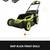 RYOBI cordless Electric Lawnmower With Battery & Charger 5 thumbnail