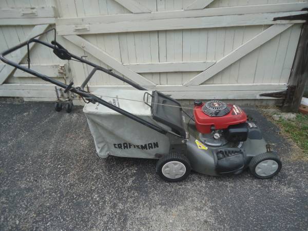 Craftsman Self Propelled 21 Inch Honda 5.5 Motor Lawn Mower With Bag 1