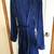 Long Blue Velvet ROBE in size L/XL 4 thumbnail