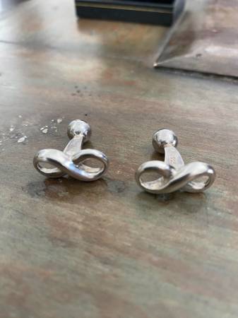 Infinity Cufflinks .925 Sterling Silver 1