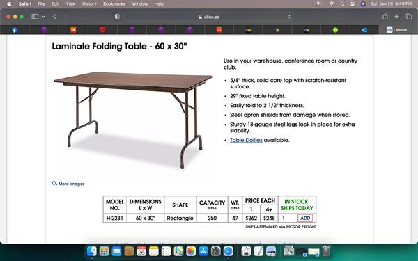 Laminate Folding Table (60X30) 1