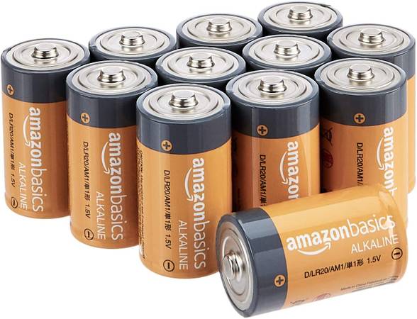 AmazonBasics D Cell 1.5 Volt Everyday Alkaline Battery - 12-Pack 1