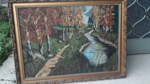 Original oil painting Maria Hoppe 1968 Framed 1