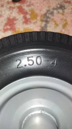 New 8" 2.50-4 solid wheels 1