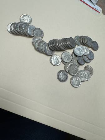 1964 Silver Dimes- 50 1