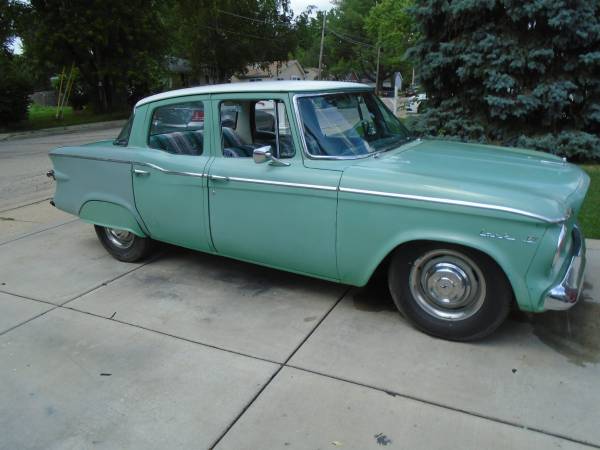 1961 studebaker lark 6 4 puertas hot rod sin óxido genial asf !!!!!!!!!!!!!!! - $5,500 (Elgin)63616850030209121