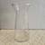 Clear Glass Flask Vase - 6" high x 3.25" wide 1 thumbnail