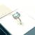 Brand new .925 silver ring with emerald cut aquamarine. Size 8. 3 thumbnail