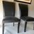 Modern 5-Piece Dining Set  White Faux Marble Table with Black Nailhead Chairs 11 thumbnail