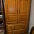 Solid Oak Armoire and King Head/foot board 1 thumbnail