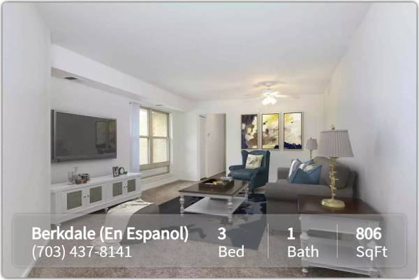 $2,733 / 3br - 806ft2 - Berkdale Apartments (En Espanol) - Una photo vale mas que mil palabras (Herndon)63822291228291120