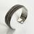 VTG NA Sterling Silver 7 Row Twisted Rope Cuff Bracelet Size 7" 4 thumbnail