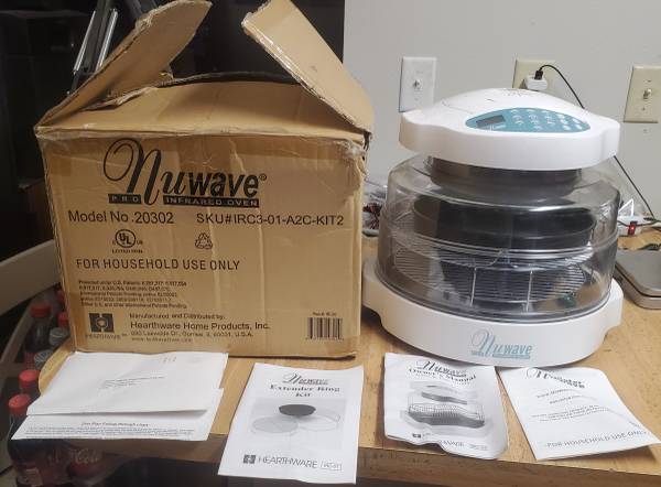 Nuwave Pro Infrared Oven White Blue 20301 With Box Tested & Clean Work 1