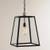 4-sided glass pendant chandelier. Hardwired 1 thumbnail