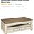 Ashley Design Realyn 47" Lift Top Coffee Table White/Brown Brand New 4 thumbnail