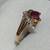 New 14k Ruby and Diamond Ring 3 thumbnail