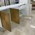 White high gloss Autobody Finish Gold Accent Credenza Server Cabinet 2 thumbnail