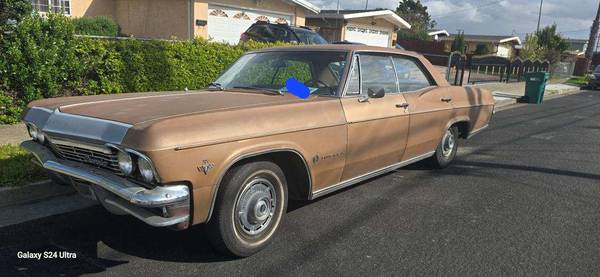 Chevy Impala 1965, 4 puertas sin pilar central, 1 propietario, 50 mil millas originales - $6.500 (hayward / castro valley)63477610245505123