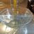 Large Glass Bowl With Embossed Crisscross Design 1 thumbnail