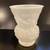 Vintage E.O. Brody Cleveland Milk Glass Vase Textured Crinkle Vase Bow 3 thumbnail