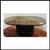 John Birch Restoration Hardware I-beam Dining Table + Custom Marble To 2 thumbnail
