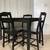 Black Compact Kitchen Dining Table with 4 Chairs 5 thumbnail