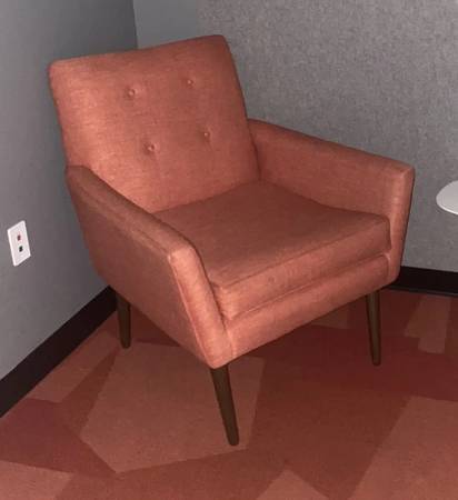 Preowned Rust Orange Lounge Chair – $365 (San Leandro) 1