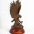 Vintage Heavy Brass Eagle On Dark Wood Stand 10" Tall, Wood Base 1 thumbnail