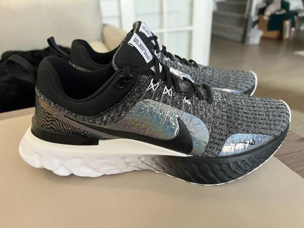 Nike React Infinity Run Flyknit 3 Shoes Womens Size 10 Black 1