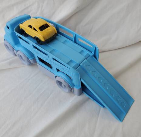 Double Decker Green Toys Car Carrier with 2 CarsToy - $15 (Tacoma)63471422096515124