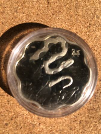 Canada Silver Proof 15 dollars Snake Coin (in capsule) limited edition 1