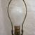 CRYSTAL Glass Brass Lamp Flower Cuts Crystal Finial Filigree ANTIQUE 5 thumbnail