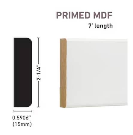 2.25" modern flat door trim. Craftsman modern flat casing 1