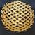 M. Aran Palm Centerpiece Bowl/Gold Toned Metal/Handcrafted 3 thumbnail