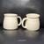 Couples Coffee Mugs His and Hers Ceramic Set of 2 Cream Blue Cursive Letterings 7 thumbnail