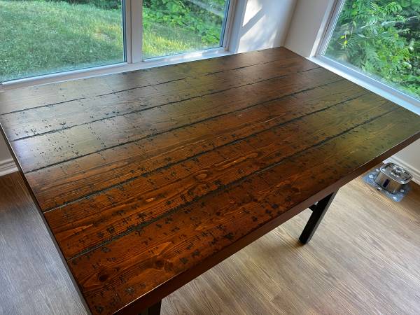 Rustic Counter Height Dining Table | Solid Wood Top | Seats 4-6 1
