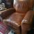Vintage Rustic Genuine Leather Barcalounger Recliner Chair 4 thumbnail