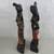 African Hand Carved Wooden Man & Woman Tribal Dancers 17 3/4" Tall 6 thumbnail