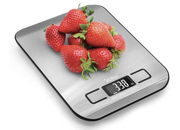 DMI Stainless Steel Digital Food and Kitchen Scale, Weighs up to 11 Pounds, NIB 1