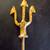 8 inch tall Trident spear Greek Poseidon serpents 9 thumbnail
