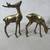 Stag & Doe Pair Vintage Mid Century Solid Brass Statue Figurines 5 thumbnail