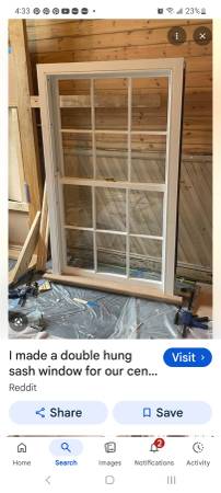 Need two (2) new or good used 3'-0" x 5'-0" wood windows 1