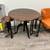 Rustic Farmhouse Style Wood & Metal Adjustable Table + 2 Chairs 1 thumbnail