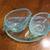 Collectible Fostoria Glass Seascape Blue Sugar & Creamer Set 1 thumbnail