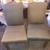 2 black cloth linen dining room chairs 1 thumbnail