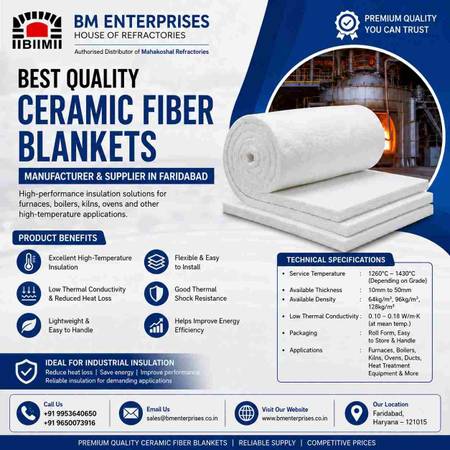 High-Performance Ceramic Fiber Insulation Blankets by BM Enterprises 1