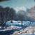 Original 1972 Jack Chivvis Winter Landscape Painting – "River Ice #1" 6 thumbnail