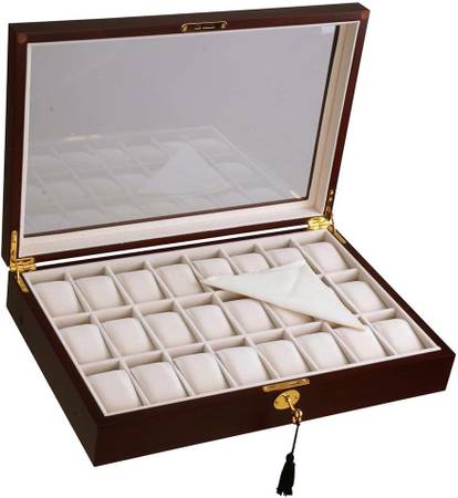 caja de joyas o reloj con 24 ranuras - $45 (Dufief)634712664193291215