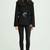 ZARA Basic NWT Black Wool Peacoat Peplum Belted Shawl Collar Size Smal 2 thumbnail